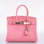 Hermes Birkin 30 Rose Confetti Epsom Palladium Hardware - 2021, Z - Image 9