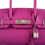 Hermes Birkin 30 Rose Pourpre Togo Palladium Hardware - 2020, Y - Image 3