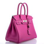 Hermes Birkin 30 Rose Pourpre Togo Palladium Hardware - 2020, Y - Image 6