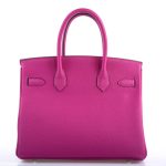 Hermes Birkin 30 Rose Pourpre Togo Palladium Hardware - 2020, Y - Image 8
