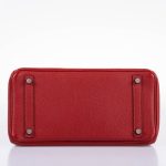 Hermes Birkin 30 Rouge Garance Togo with Palladium Hardware - 2007, K Square - Image 8