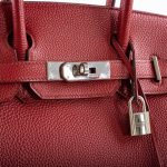 Hermes Birkin 30 Rouge Garance Togo with Palladium Hardware - 2007, K Square - Image 3