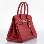 Hermes Birkin 30 Rouge Garance Togo with Palladium Hardware - 2007, K Square - Image 9
