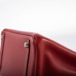 Hermes Birkin 30 Rouge Garance Togo with Palladium Hardware - 2007, K Square - Image 11