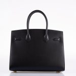 Hermes Birkin 30 Sellier Black Veau Monsieur Leather Gold Hardware - 2020, Y - Image 5