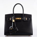 Hermes Birkin 30 Sellier Black Veau Monsieur Leather Gold Hardware - 2020, Y - Image 6