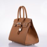 Hermes Birkin 30 Sellier Gold Madame Grain leather Palladium Hardware - 2020, Y - Image 10