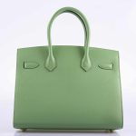 Hermes Birkin 30 Sellier Vert Criquet Madame Grain Gold Hardware - 2020, Y - Image 4