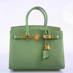 Hermes Birkin 30 Sellier Vert Criquet Madame Grain Gold Hardware - 2020, Y - Image 6