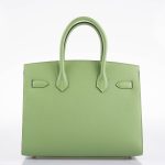 Hermes Birkin 30 Sellier Vert Criquet Madame Grain Palladium Hardware - 2020, Y - Image 5