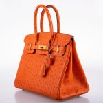 Hermes Birkin 30 Tangerine Ostrich with Gold Hardware - 2016, X - Image 10