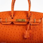 Hermes Birkin 30 Tangerine Ostrich with Gold Hardware - 2016, X - Image 16
