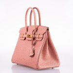 Hermes Birkin 30 Terre Cuite Ostrich Gold Hardware - 2020, Y - Image 4