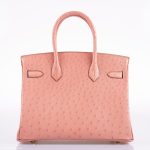 Hermes Birkin 30 Terre Cuite Ostrich Gold Hardware - 2020, Y - Image 8