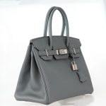 Hermes Birkin 30 Vert Amande Epsom with Palladium Hardware - 2021, Z - Image 9