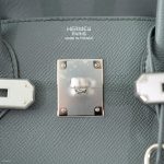 Hermes Birkin 30 Vert Amande Epsom with Palladium Hardware - 2021, Z - Image 7