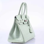 Hermes Birkin 30 Vert D'Eau Matte Alligator Palladium Hardware - 2019, D - Image 3