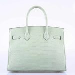 Hermes Birkin 30 Vert D'Eau Matte Alligator Palladium Hardware - 2019, D - Image 5