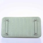 Hermes Birkin 30 Vert D'Eau Matte Alligator Palladium Hardware - 2019, D - Image 6