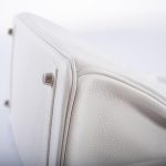 Hermes Birkin 30 White Clemence with Palladium Hardware - 2016, X - Image 8