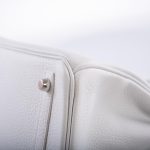 Hermes Birkin 30 White Clemence with Palladium Hardware - 2016, X - Image 9