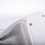 Hermes Birkin 30 White Clemence with Palladium Hardware - 2016, X - Image 10