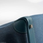 Hermes Birkin 32 HAC Denim & Blue Jean Gulliver Leather Palladium Hardware - Image 9