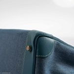 Hermes Birkin 32 HAC Denim & Blue Jean Gulliver Leather Palladium Hardware - Image 10