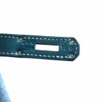 Hermes Birkin 32 HAC Denim & Blue Jean Gulliver Leather Palladium Hardware - Image 12