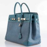Hermes Birkin 32 HAC Denim & Blue Jean Gulliver Leather Palladium Hardware - Image 5