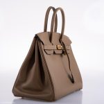 Hermes Birkin 35 Beige de Weimar Jonathan with Gold Hardware - 2020, Y - Image 2