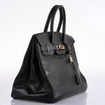 Hermes Birkin 35 Black Ardenne Gold Hardware - C Square - Image 9
