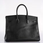Hermes Birkin 35 Black Ardenne Gold Hardware - C Square - Image 2