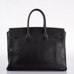 Hermes Birkin 35 Black Ardennes Leather Gold Hardware - Circle W - Image 12