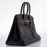 Hermes Birkin 35 Black Ardennes Leather Gold Hardware - Circle W - Image 3