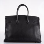 Hermes Birkin 35 Black Ardennes Leather Gold Hardware - Circle W - Image 6