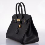 Hermes Birkin 35 Black Chevre De Coromandel with Gold Hardware - 2019, D - Image 4