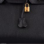 Hermes Birkin 35 Black Chevre De Coromandel with Gold Hardware - 2019, D - Image 7