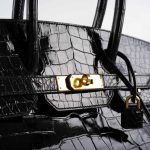 Hermes Birkin 35 Black Shiny Porosus Crocodile with Gold Hardware - 2017, A - Image 8