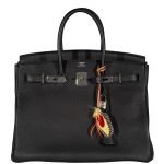Hermes Birkin 35 Black Togo Palladium Hardware - 2017, A - Image 7