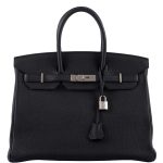 Hermes Birkin 35 Black Togo Palladium Hardware - 2020, Y