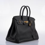 Hermes Birkin 35 Black Togo with Gold Hardware - 2017, A - Image 2