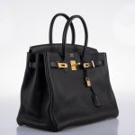 Hermes Birkin 35 Black Togo with Gold Hardware - 2017, A - Image 4