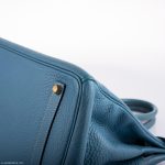 Hermes Birkin 35 Blue Jean Togo Gold Hardware - Square G - Image 5
