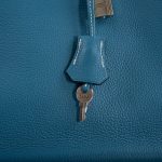 Hermes Birkin 35 Blue Jean Togo with Palladium Hardware - 2008, K Square - Image 11