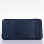 Hermes Birkin 35 Blue Saphire Ardennes leather Gold Hardware - Z Circle - Image 6