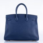 Hermes Birkin 35 Blue Saphire Epsom with Gold Hardware - 2016, X - Image 8