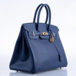 Hermes Birkin 35 Blue Saphire Epsom with Gold Hardware - 2016, X - Image 3