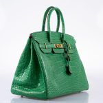 Hermes Birkin 35 Cactus Matte Alligator Gold Hardware - 2014, R - Image 3