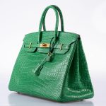 Hermes Birkin 35 Cactus Matte Alligator Gold Hardware - 2014, R - Image 4